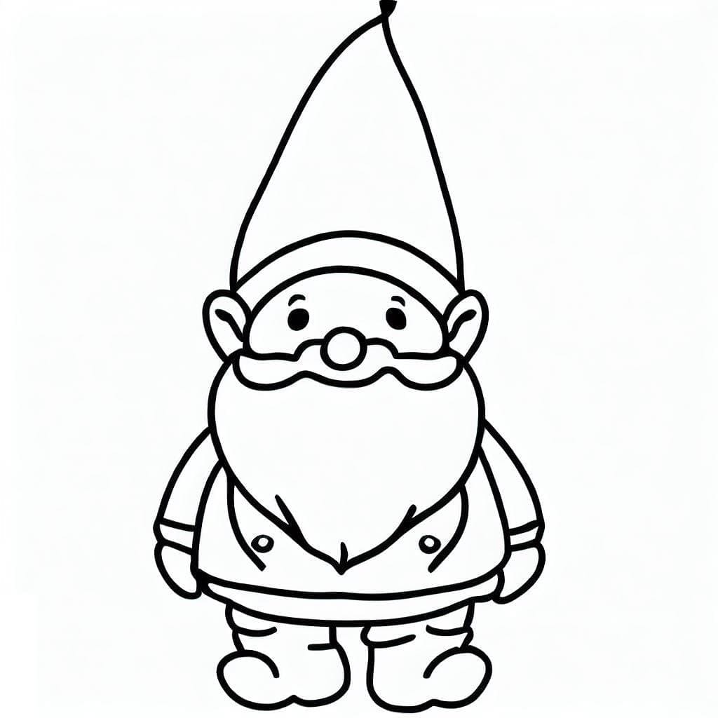 Illustration au trait Gnome #204887 de la collection Personnages à colorier gratuitement Illustration au trait Gnome #204887 de la collection Personnages à colorier gratuitement