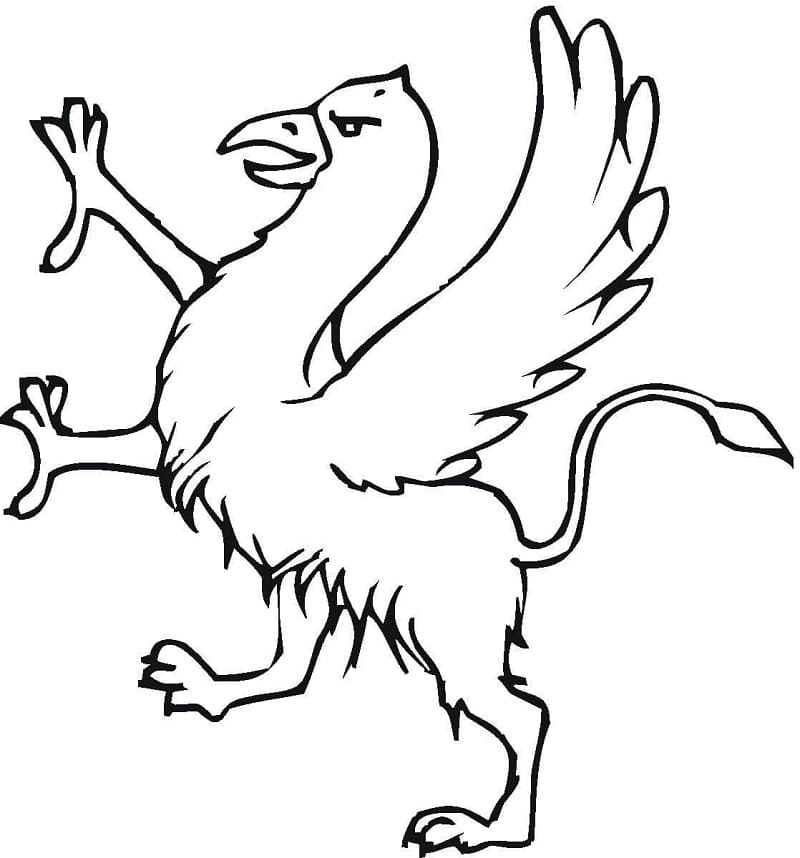 Coloriage gratuit Griffon #197332 de la collection Personnages à imprimer
