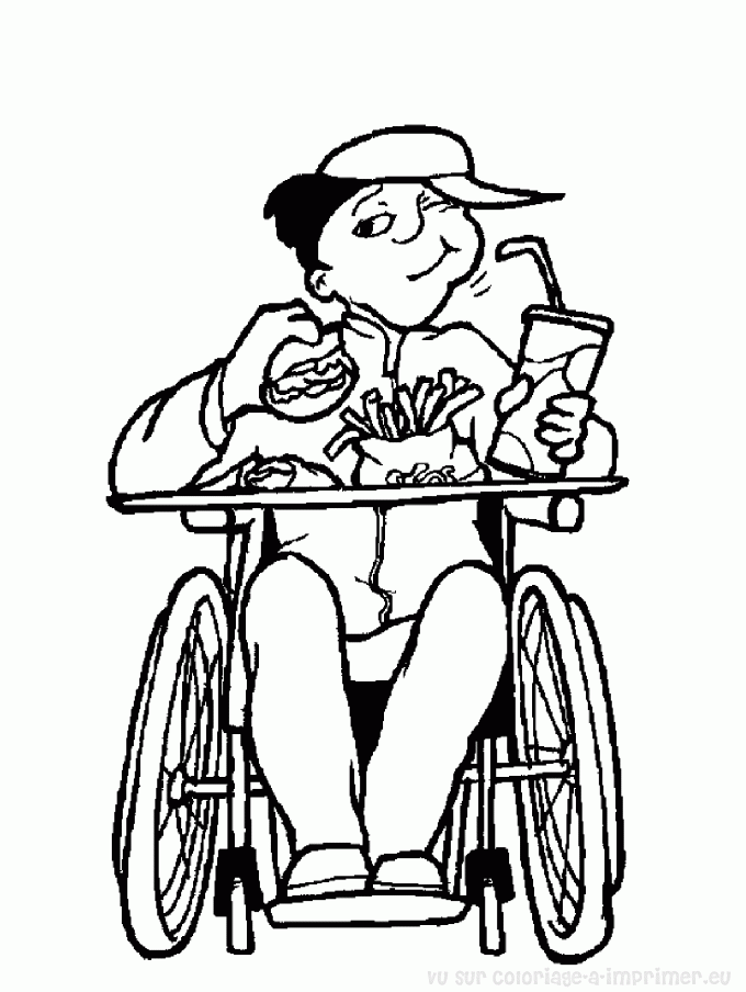 Dessin Handicapé #98441 (Personnages) à colorier – Coloriages à imprimer