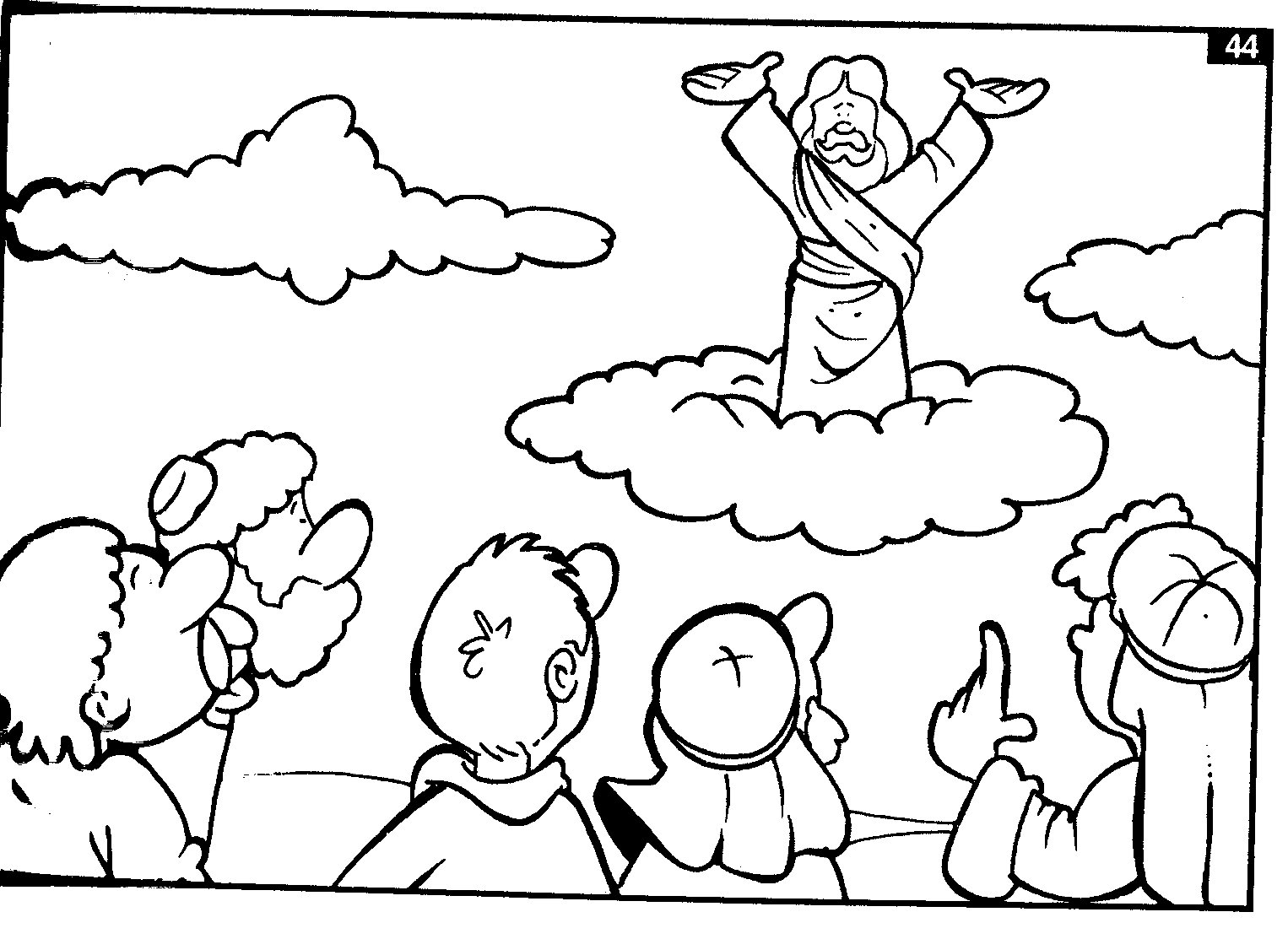 Dessin à colorier: Jesus (Personnages) #98897 - Coloriages à Imprimer Gratuits