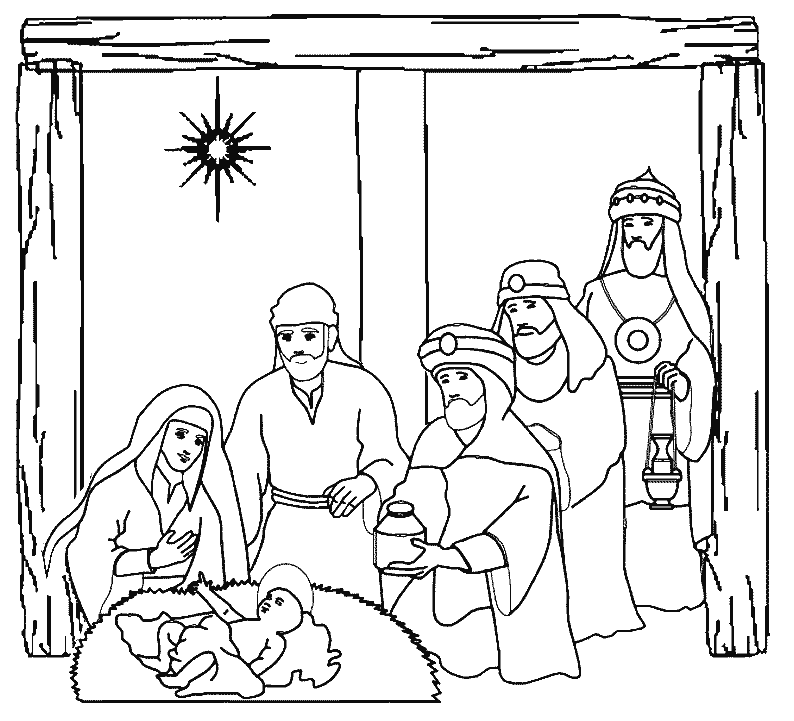 Dessin à colorier: Jesus (Personnages) #98913 - Coloriages à Imprimer Gratuits