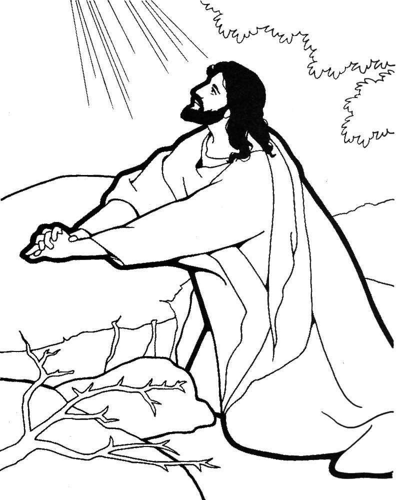 Dessin à colorier: Jesus (Personnages) #98917 - Coloriages à Imprimer Gratuits