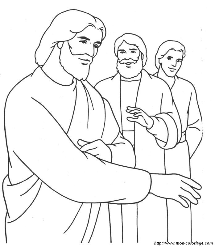 Dessin à colorier: Jesus (Personnages) #98942 - Coloriages à Imprimer Gratuits
