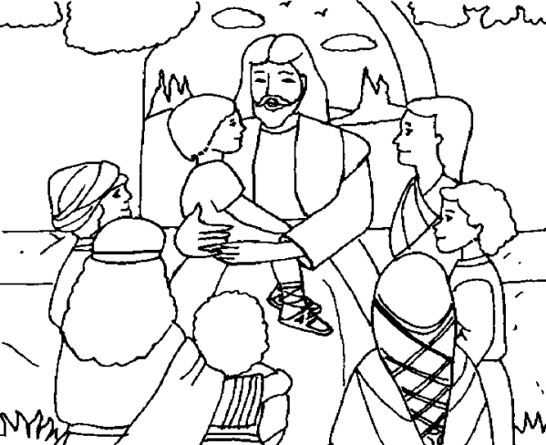 Dessin à colorier: Jesus (Personnages) #99016 - Coloriages à Imprimer Gratuits