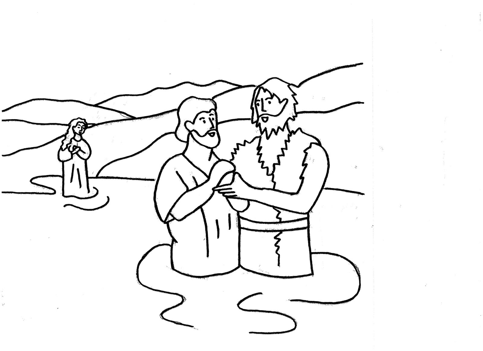 Dessin à colorier: Jesus (Personnages) #99034 - Coloriages à Imprimer Gratuits