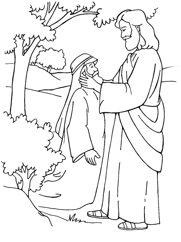 Dessin à colorier: Jesus (Personnages) #99117 - Coloriages à Imprimer Gratuits