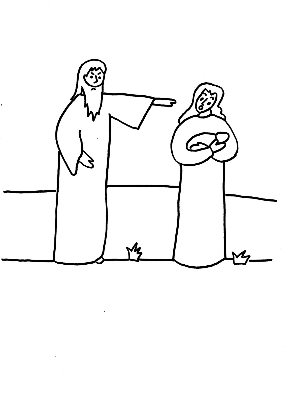 Dessin à colorier: Jesus (Personnages) #99129 - Coloriages à Imprimer Gratuits