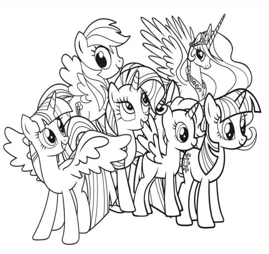 Coloriage gratuit Licorne #171324 de la collection Personnages à imprimer Coloriage gratuit Licorne #171324 de la collection Personnages à imprimer