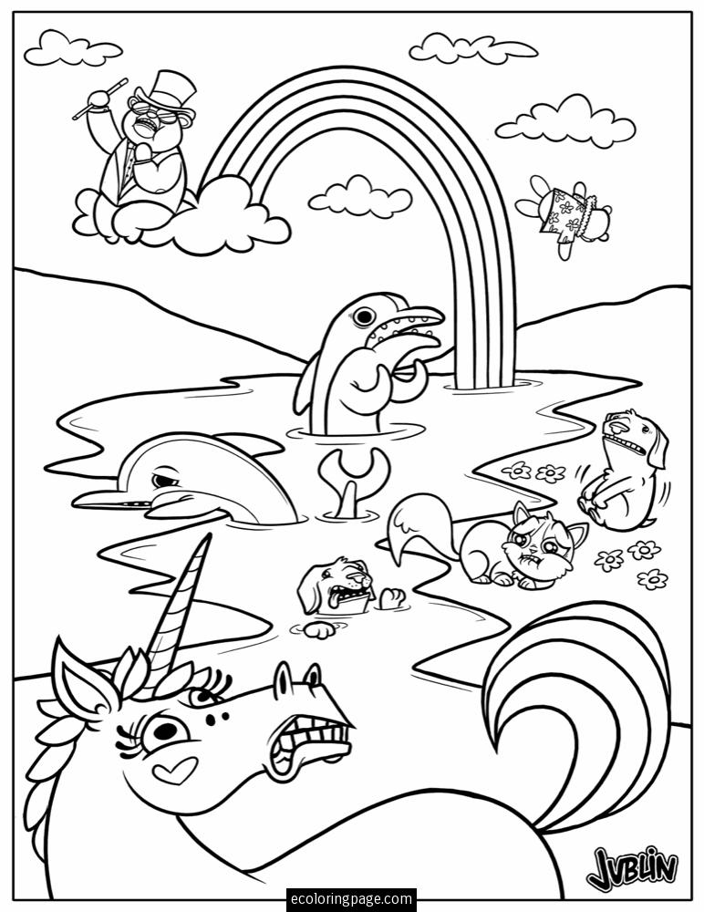 Dessin à colorier: Licorne (Personnages) #19589 - Coloriages à Imprimer Gratuits