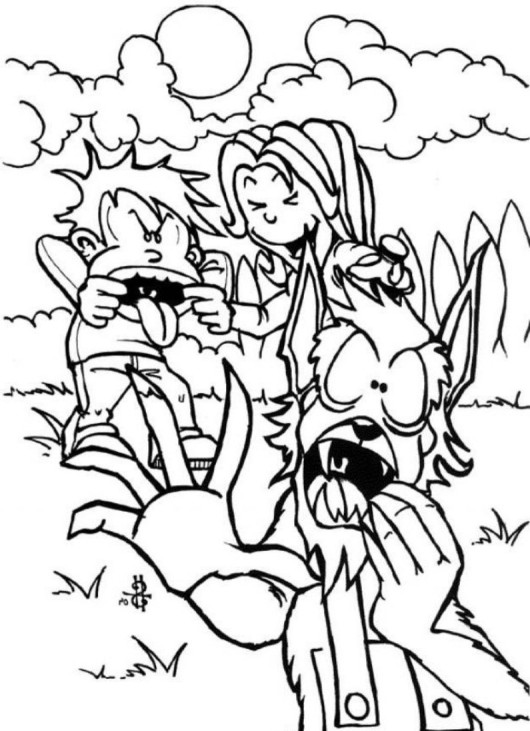 Dessin à colorier: Loup garou (Personnages) #100040 - Coloriages à Imprimer Gratuits