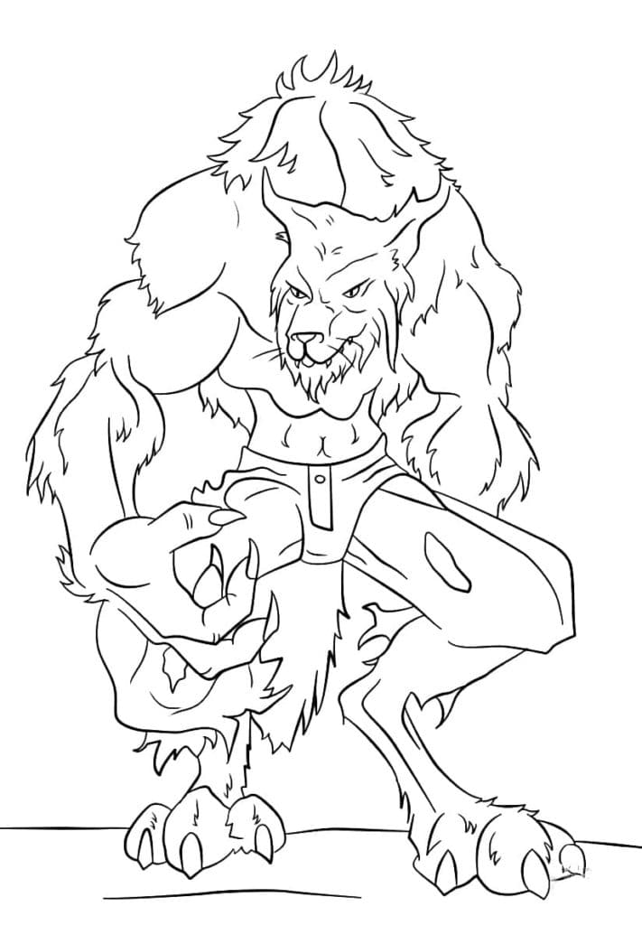 Coloriage à imprimer Loup garou #201642 de la série Personnages, gratuit pour enfants et adultes Coloriage à imprimer Loup garou #201642 de la série Personnages, gratuit pour enfants et adultes