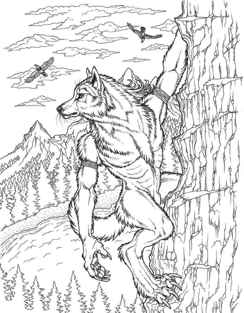 Coloriage gratuit Loup garou #201656 de la collection Personnages à imprimer Coloriage gratuit Loup garou #201656 de la collection Personnages à imprimer