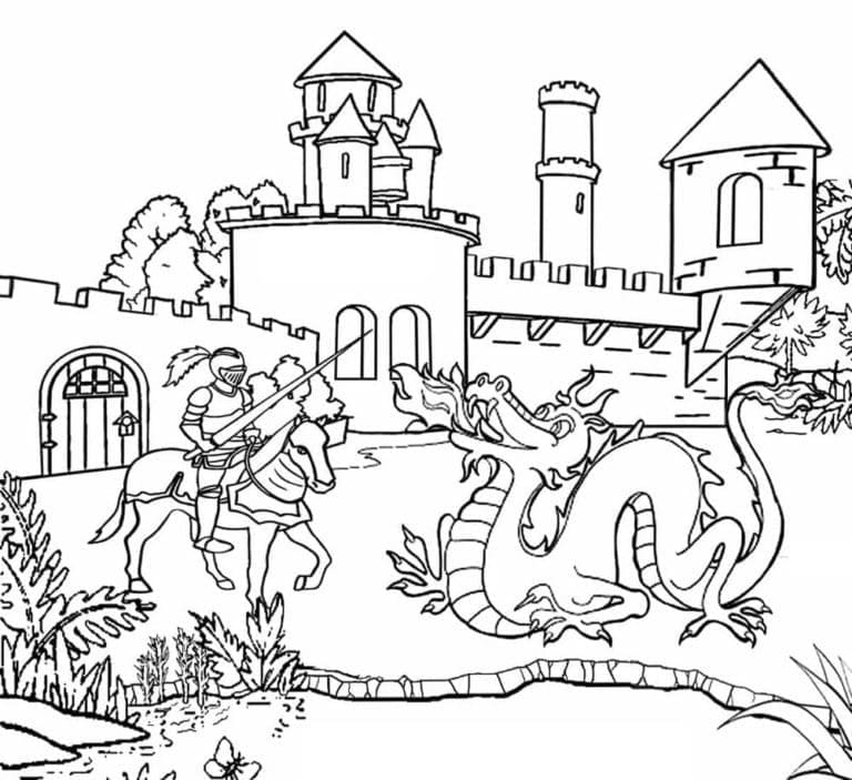 Coloriage gratuit pour enfants et adultes Moyen Âge #201390, collection Personnages