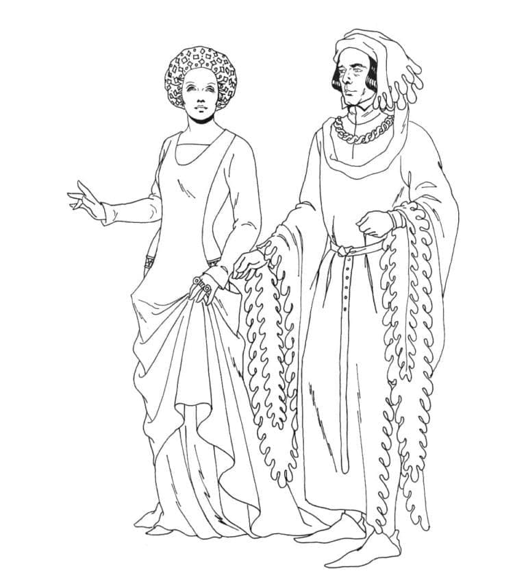 Coloriage gratuit Moyen Âge #201407 de la collection Personnages à imprimer