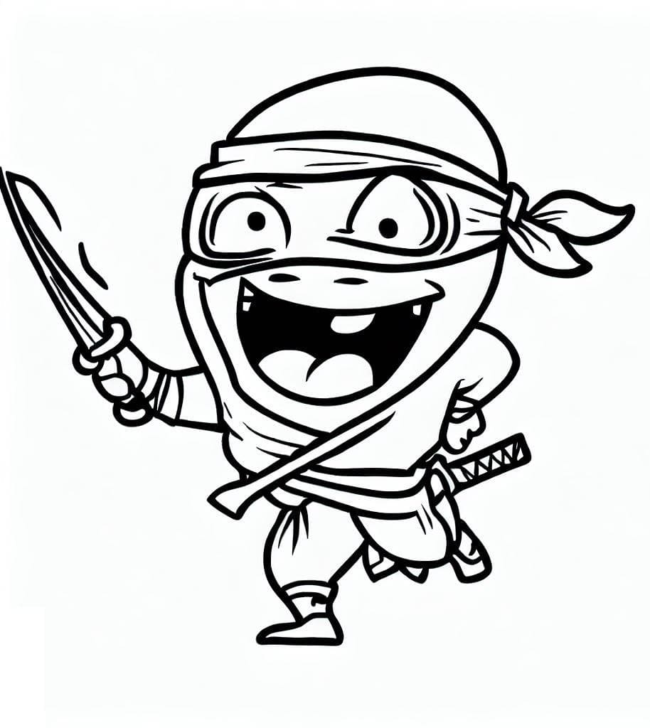 Coloriage gratuit Ninja #187793 de la collection Personnages à imprimer