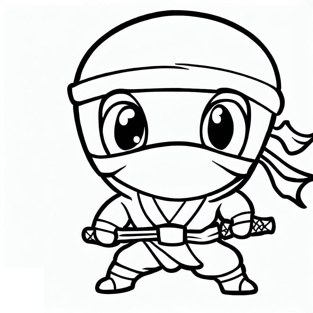 Coloriage gratuit Ninja #187797 de la collection Personnages à imprimer