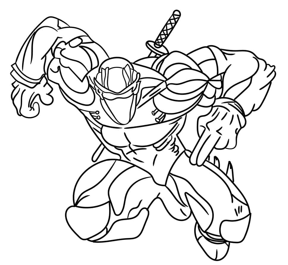 Coloriage Ninja #187802 à imprimer gratuitement, extrait de la collection Personnages