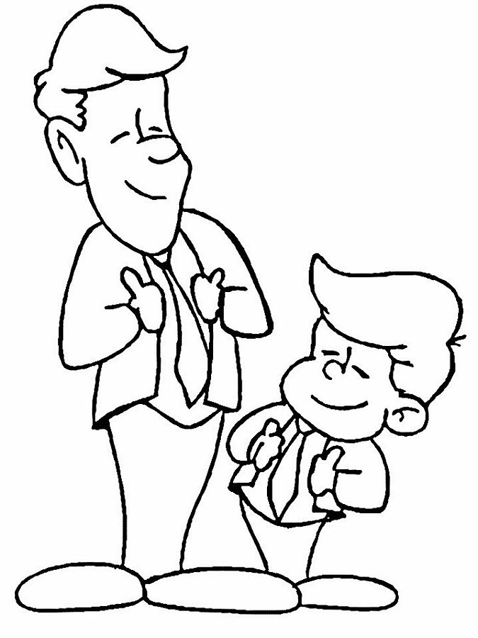 Dessin à colorier: Papa (Personnages) #103626 - Coloriages à Imprimer Gratuits