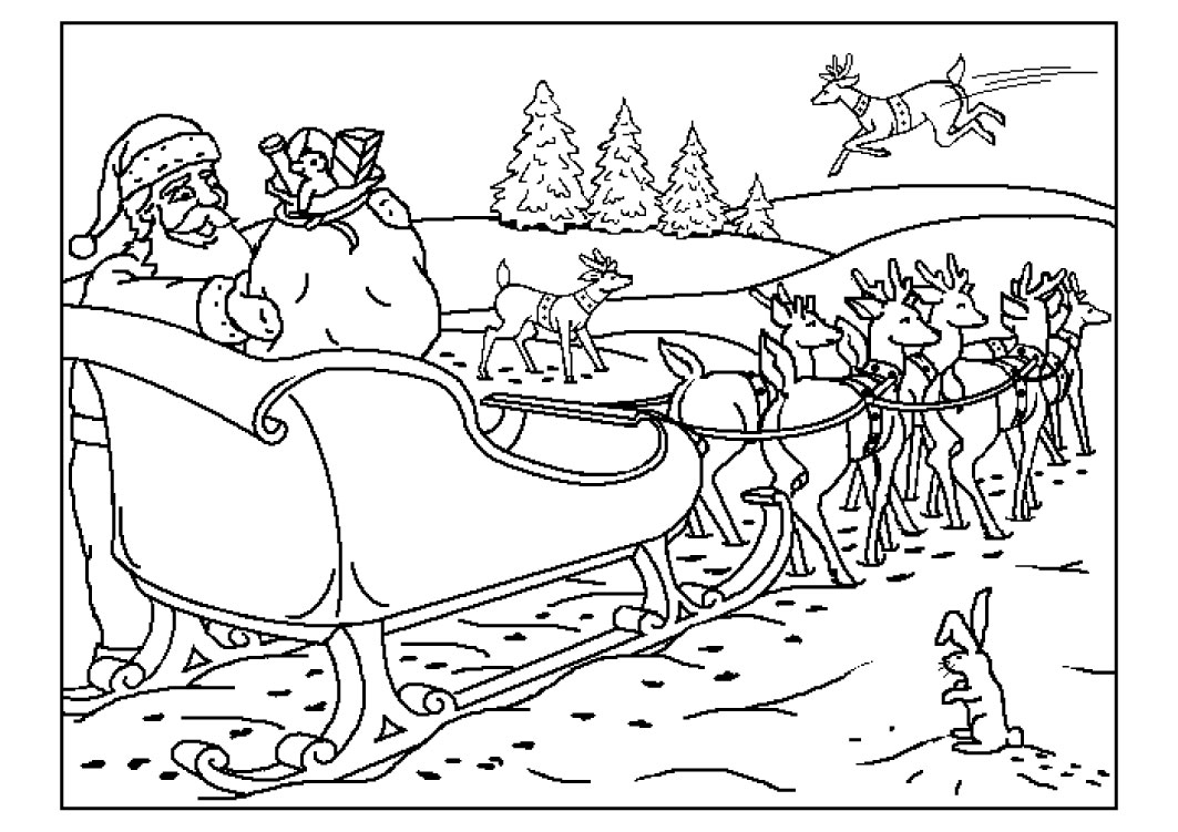 Dessin à colorier: Père Noël (Personnages) #104656 - Coloriages à Imprimer Gratuits