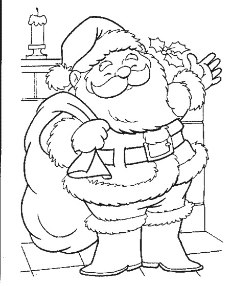 Dessin à colorier: Père Noël (Personnages) #104674 - Coloriages à Imprimer Gratuits