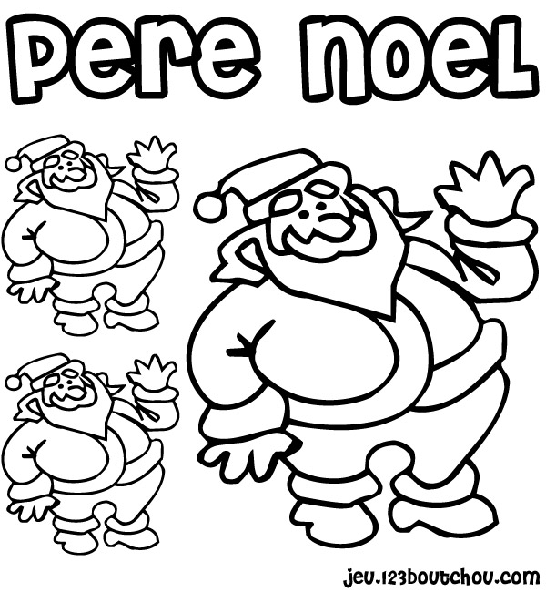 Dessin à colorier: Père Noël (Personnages) #104679 - Coloriages à Imprimer Gratuits