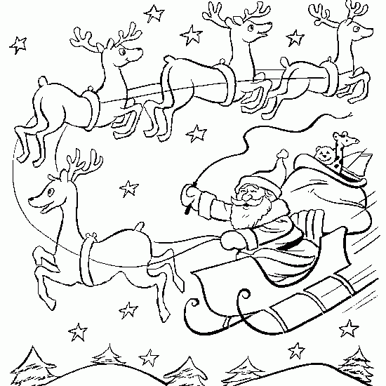 Dessin à colorier: Père Noël (Personnages) #104715 - Coloriages à Imprimer Gratuits