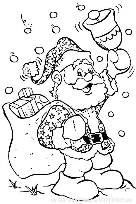 Dessin à colorier: Père Noël (Personnages) #104719 - Coloriages à Imprimer Gratuits