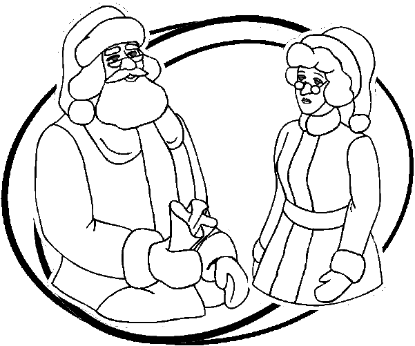 Dessin à colorier: Père Noël (Personnages) #104751 - Coloriages à Imprimer Gratuits