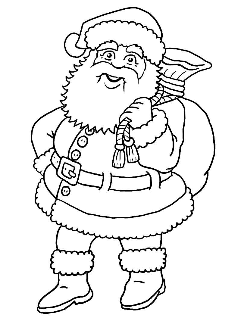 Dessin Père Noël #104752 (Personnages) à colorier – Coloriages à imprimer