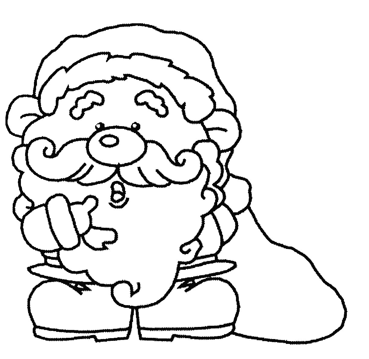 Dessin à colorier: Père Noël (Personnages) #104816 - Coloriages à Imprimer Gratuits