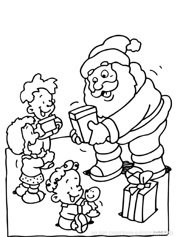 Dessin à colorier: Père Noël (Personnages) #104838 - Coloriages à Imprimer Gratuits