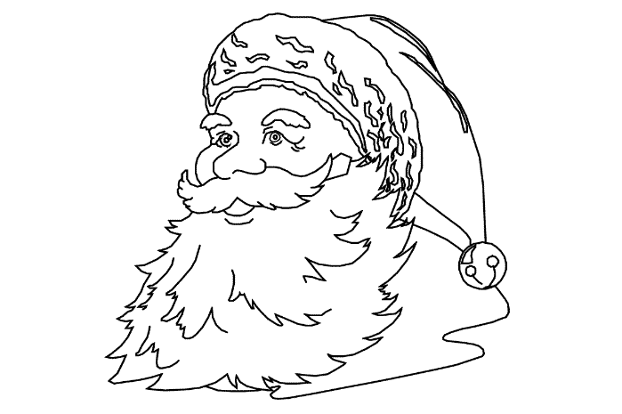 Dessin à colorier: Père Noël (Personnages) #104862 - Coloriages à Imprimer Gratuits