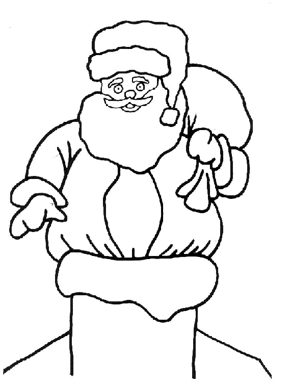 Dessin à colorier: Père Noël (Personnages) #104877 - Coloriages à Imprimer Gratuits