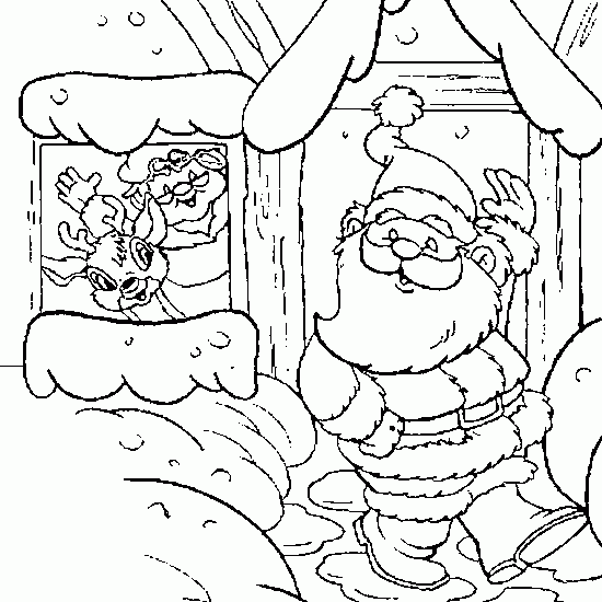 Dessin à colorier: Père Noël (Personnages) #104894 - Coloriages à Imprimer Gratuits