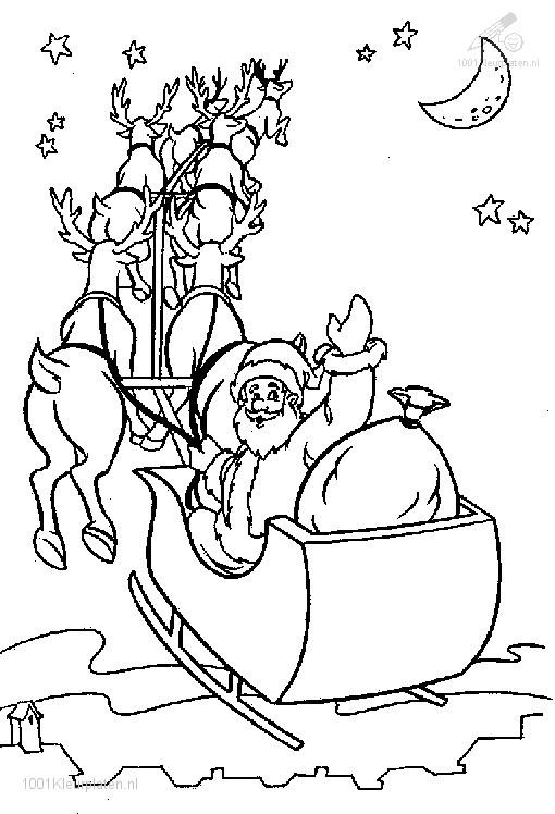 Dessin à colorier: Père Noël (Personnages) #104914 - Coloriages à Imprimer Gratuits