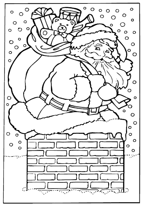 Dessin à colorier: Père Noël (Personnages) #104937 - Coloriages à Imprimer Gratuits