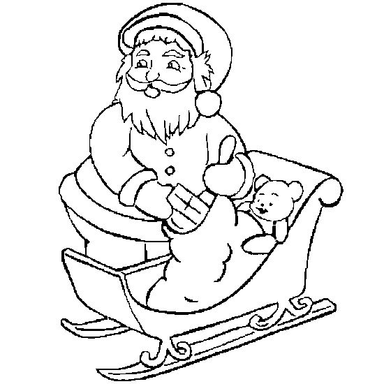 Dessin à colorier: Père Noël (Personnages) #104942 - Coloriages à Imprimer Gratuits