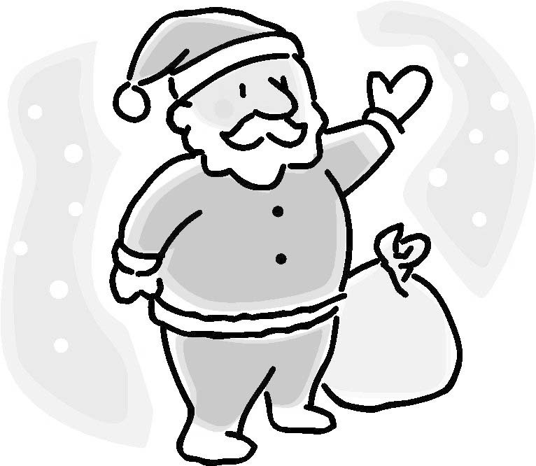 Dessin à colorier: Père Noël (Personnages) #104990 - Coloriages à Imprimer Gratuits