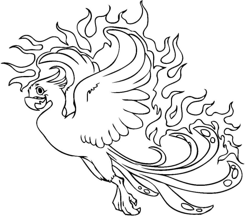 Coloriage gratuit Phoenix #192266 de la collection Personnages à imprimer