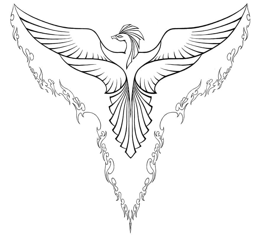 Coloriage gratuit Phoenix #192277 de la collection Personnages à imprimer