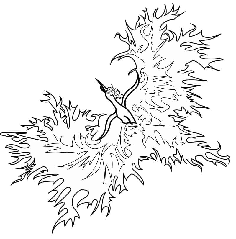 Coloriage Phoenix #192283 à imprimer gratuitement, extrait de la collection Personnages