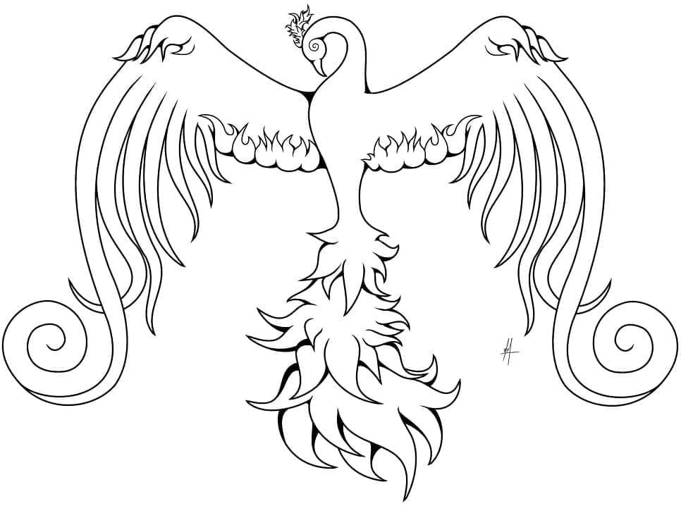 Page de coloriage Phoenix #192286, collection Personnages, à imprimer et colorier