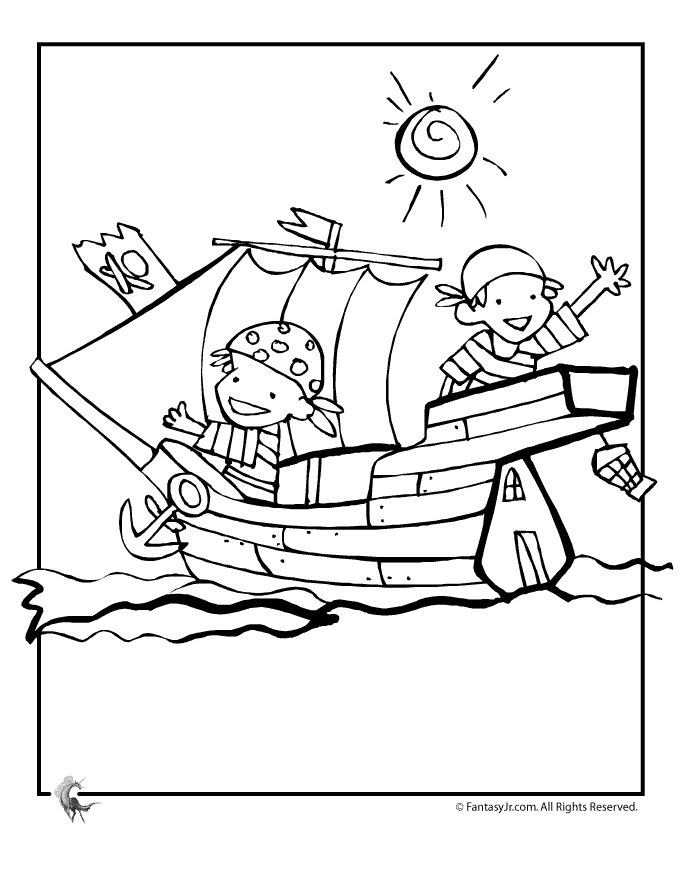 Dessin à colorier: Pirate (Personnages) #105013 - Coloriages à Imprimer Gratuits