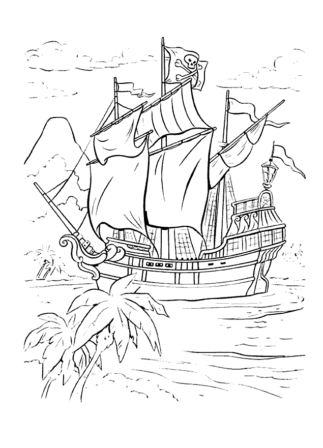 Dessin à colorier: Pirate (Personnages) #105024 - Coloriages à Imprimer Gratuits