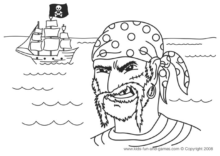 Dessin à colorier: Pirate (Personnages) #105025 - Coloriages à Imprimer Gratuits