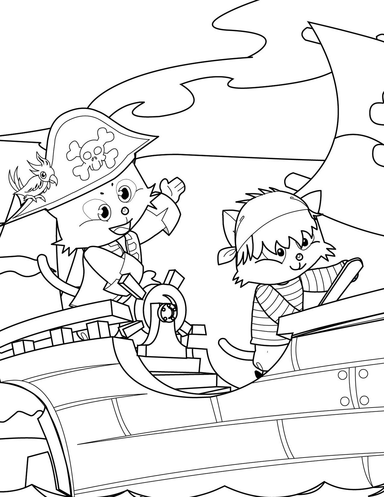 Dessin à colorier: Pirate (Personnages) #105033 - Coloriages à Imprimer Gratuits