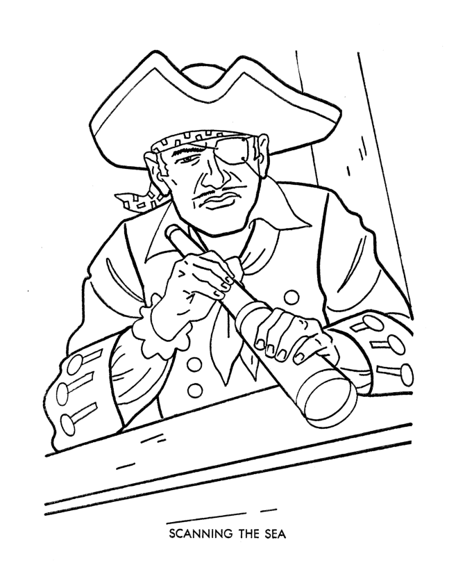 Dessin à colorier: Pirate (Personnages) #105184 - Coloriages à Imprimer Gratuits