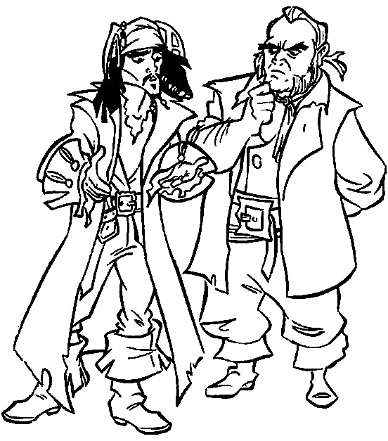 Dessin à colorier: Pirate (Personnages) #105215 - Coloriages à Imprimer Gratuits