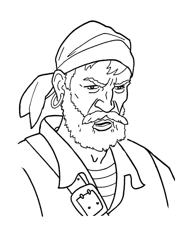 Dessin à colorier: Pirate (Personnages) #105227 - Coloriages à Imprimer Gratuits