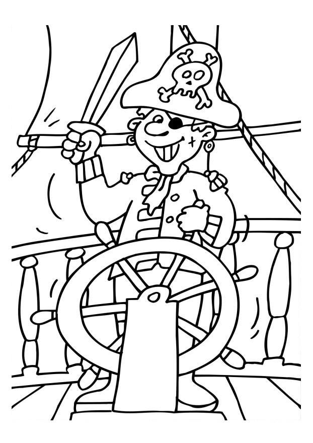 Dessin à colorier: Pirate (Personnages) #105250 - Coloriages à Imprimer Gratuits